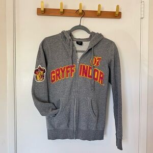 WB Gryffindor Grey Zipped Up Hoodie